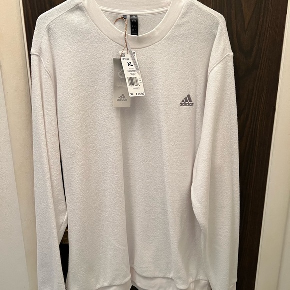 MENS Adidas White Sweatshirt - Picture 1 of 6